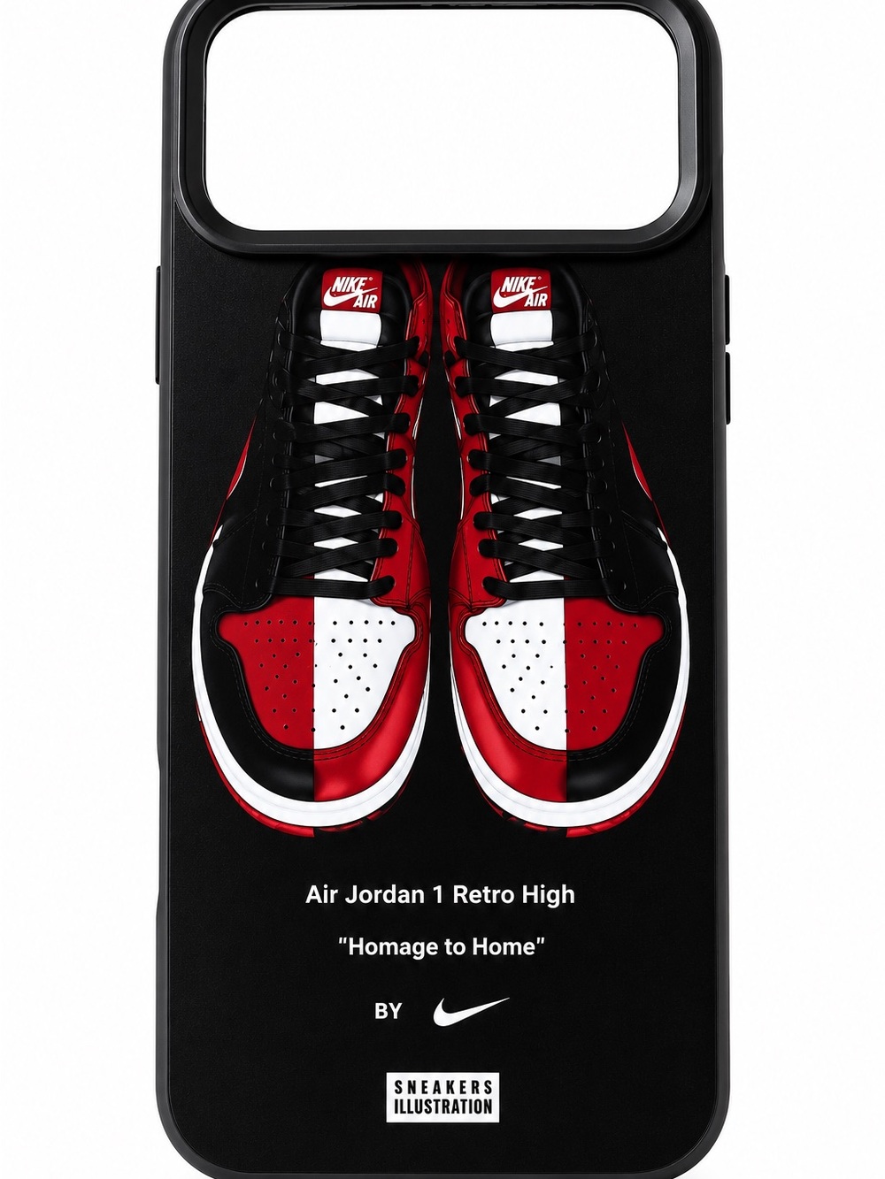 Black Phone Case with Red for iphone 17 Pro Max & 18 pro Max